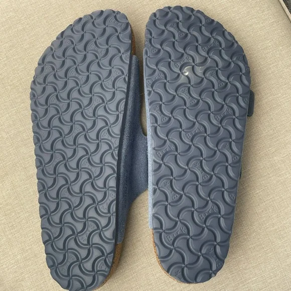 Mens Birkenstock Arizona Soft Footbed Suede Leather Sandal Size 11 - Picture 11 of 11